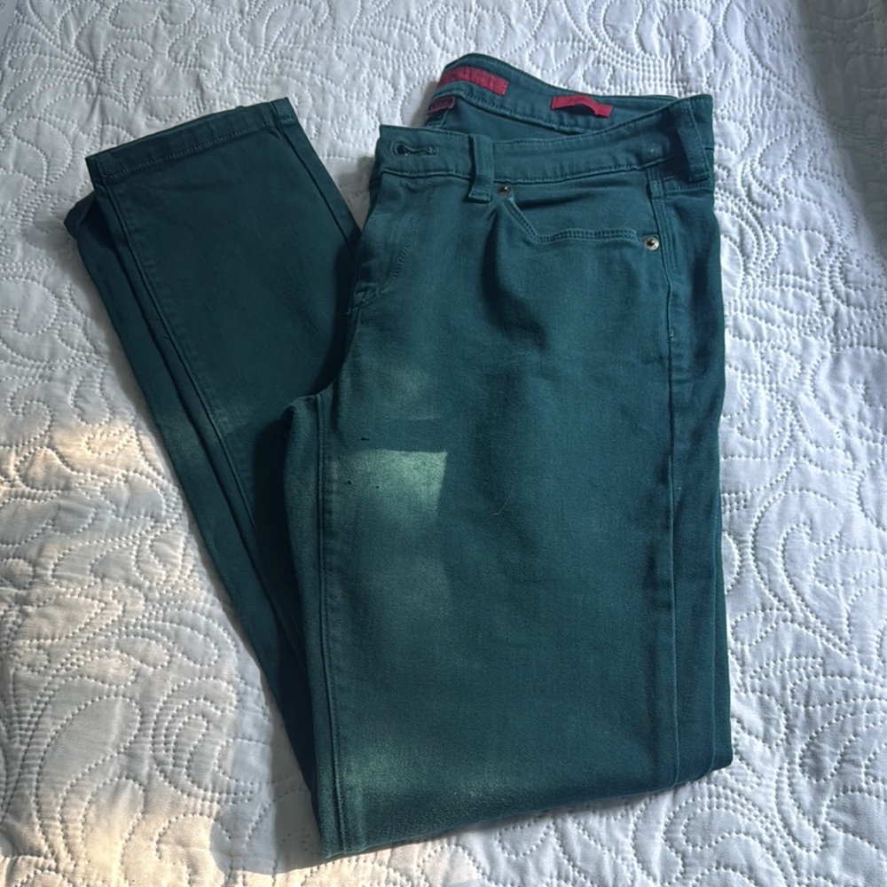 Banana Republic Teal Skinny Jeans